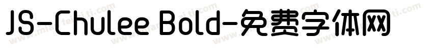 JS-Chulee Bold字体转换